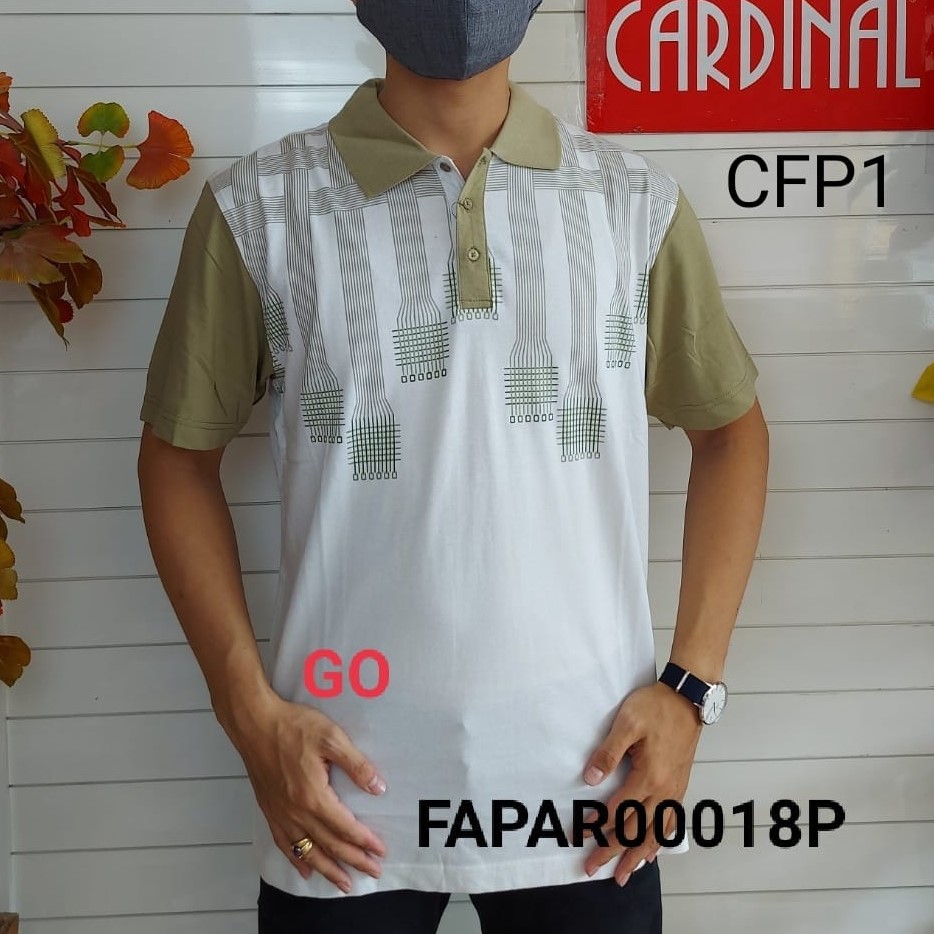 gof CFP CARDINAL FORMAL POLO-TSHIRT Pakaian Pria Atasan Kaos T-shirt Casual Original Lengan Pendek