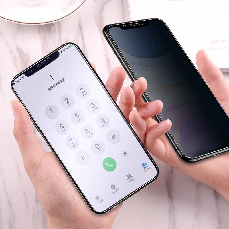 Tempered Glass Anti Spy iPhone 11 / iPhone 11 Pro / iPhone 11 Pro Max Anti Gores Anti Spy Privacy Full Layar