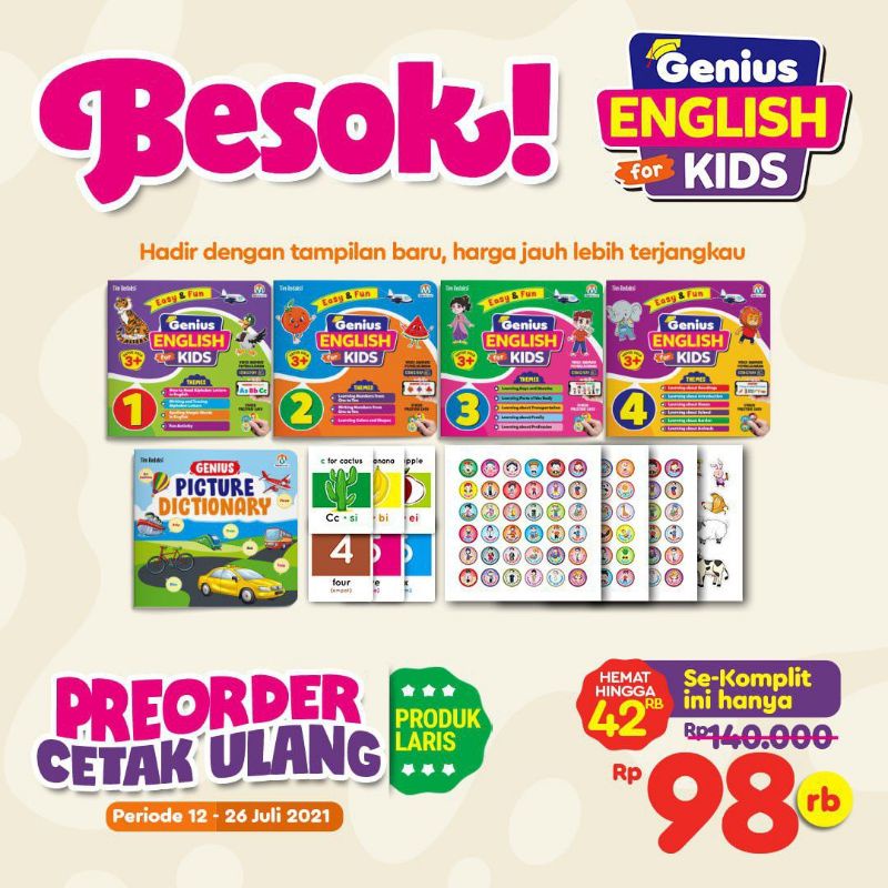 Buku Genius English for Kids