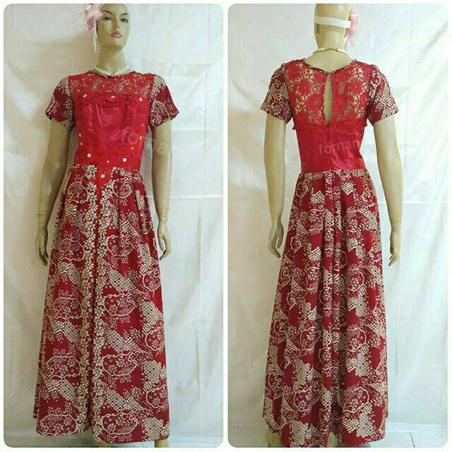 Long dress batik pesta LDB200104