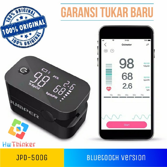 Jumper Oksimeter Oximeter JPD-500G SPO2 Oxymetri JPD500G Bluetooth
