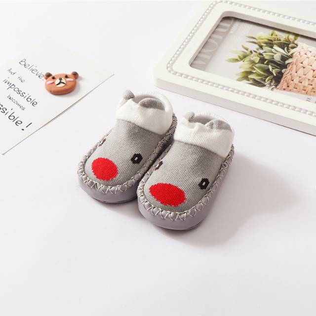 1234OS - SEPATU PREWALKER ANTI SLIP BAYI  KARAKTER ANIMAL CUTE / SEPATU KAOS KAKI KOREA FASHIONABLE.