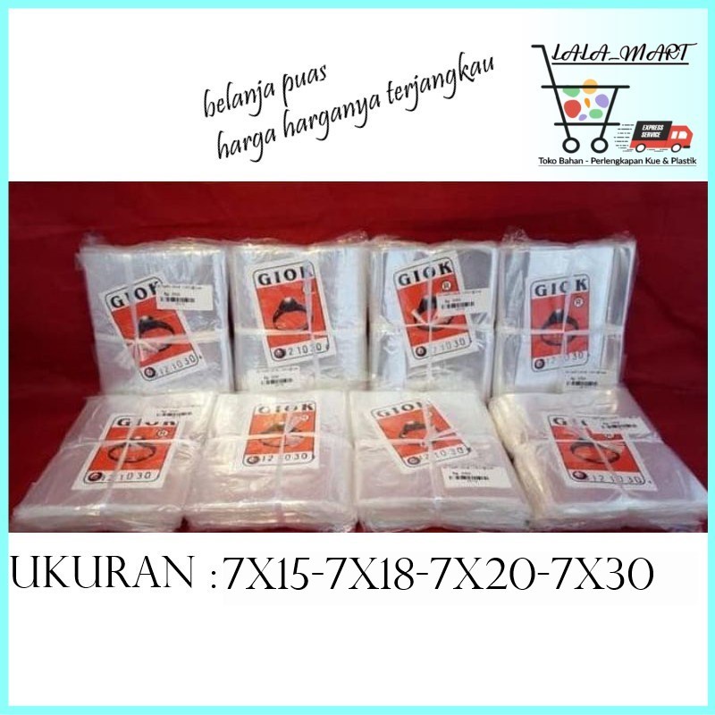 Plastik PP 03 ukuran 7x15-7x18-7x20-7x30