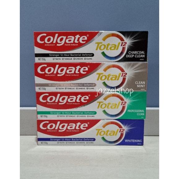 Colgate Odol Pasta Gigi Total Whitening Clean Charcoal Deep Clean Gel Mint Advanced Fresh 150G
