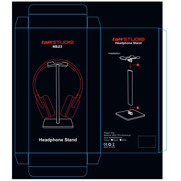 Stand Hanger Bracket Hitam Universal Gaming Studio Headphone EP11