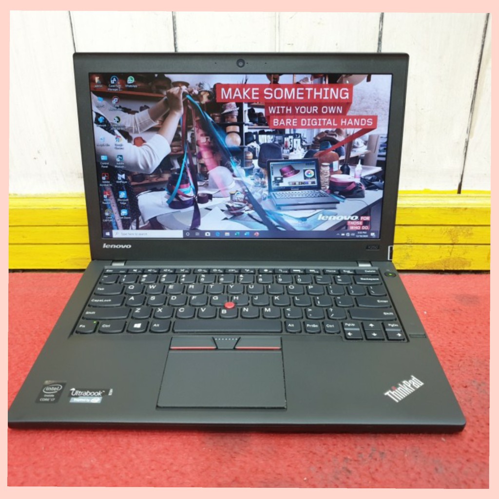 promo laptop lenovo thinkpad x250 core i5 gen5 ram 8gb ssd 512gb murah mulus mantap bonus tas mouse