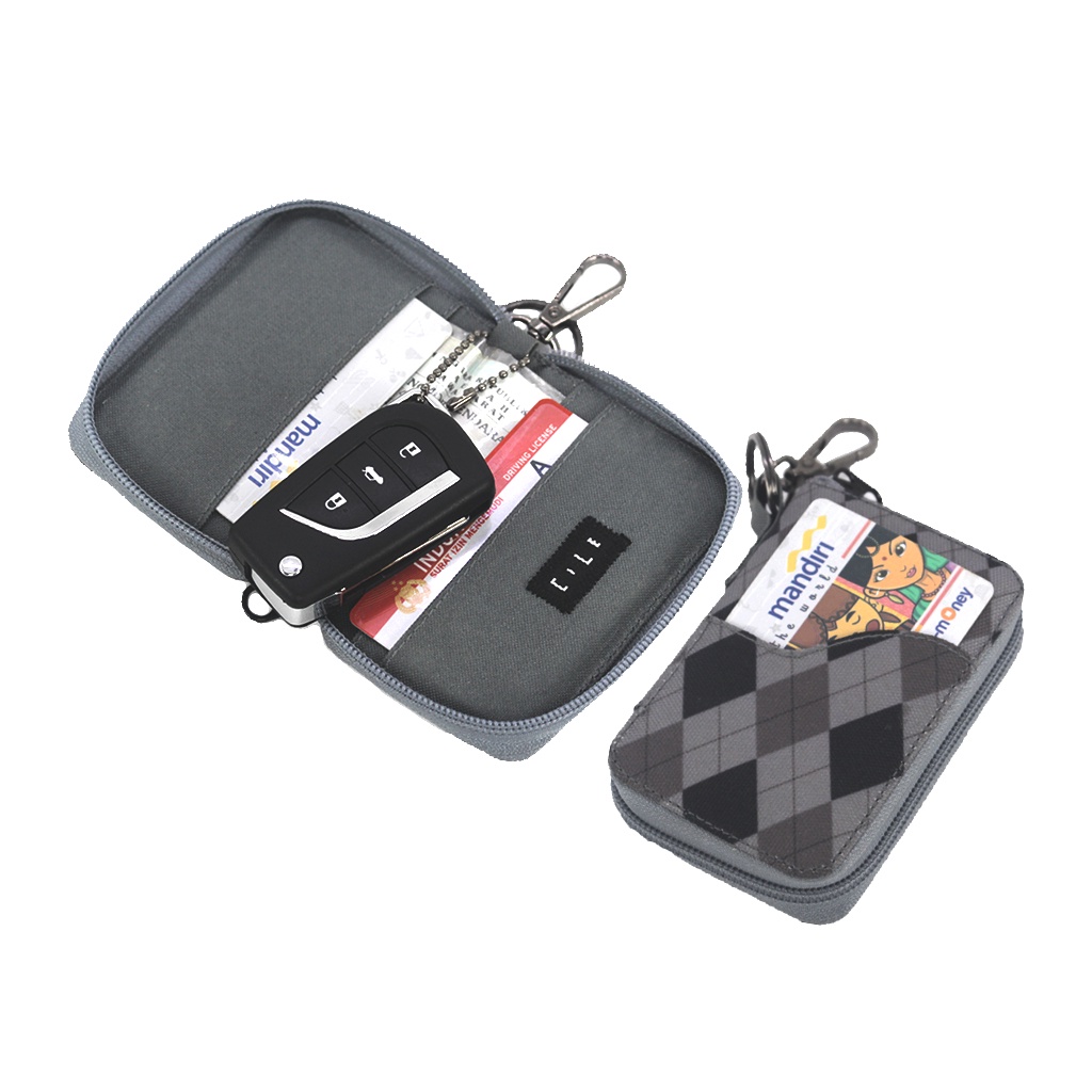 Dompet STNK Motor Mobil Kartu SIM eToll Gantungan Kunci Keyless Smartkey - DSR07