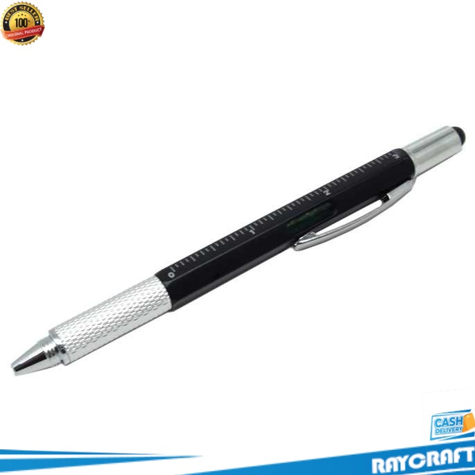 

Pena Multifungsi Stylus + Penggaris + Level + Obeng