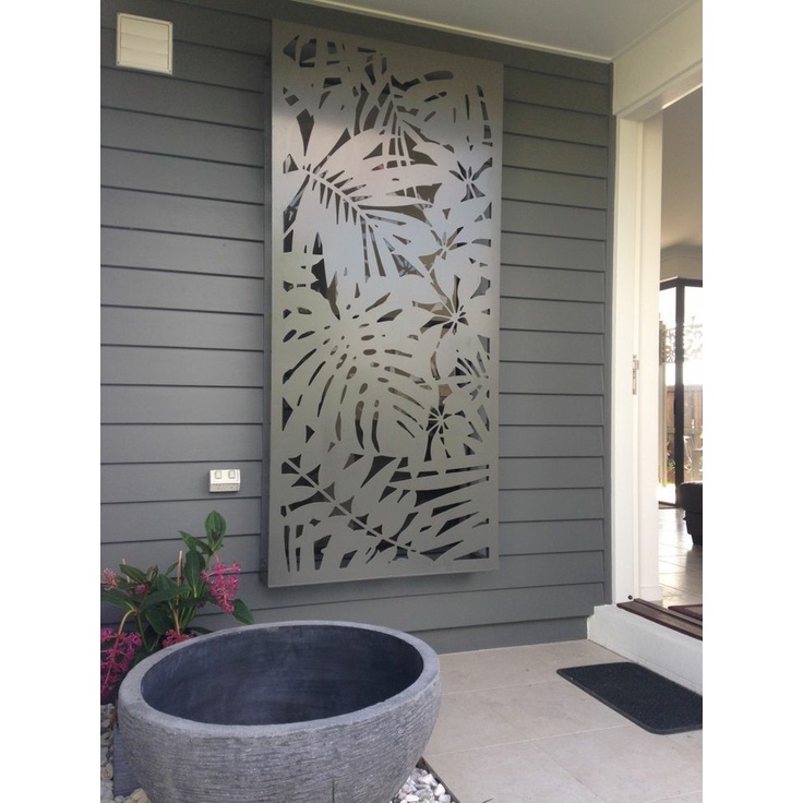 partisi penyekat ruangan plat stainlees steel 201 ornamen cnc laser cutting tebal 2mm custom desain