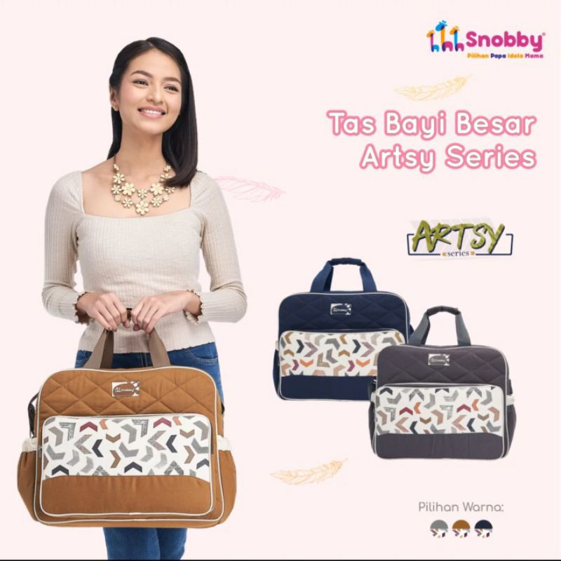 Snobby Tas Bayi Besar Saku Print Artsy Series - TPT 5871