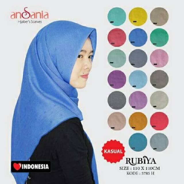 Grosir segiempat rubiya ansania timbul isi 10 pcs