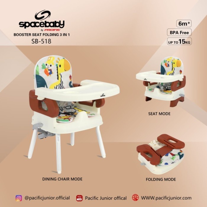 kursi bayi pendek baby booster seat 3in1 3 in 1 custom tinggi lipat