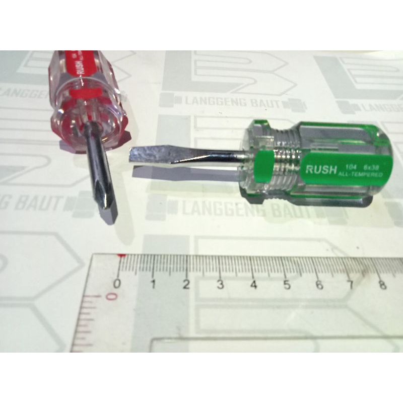 Rush Obeng Cebol Plus ( + ) / Kembang & Minus ( - ) Magnet