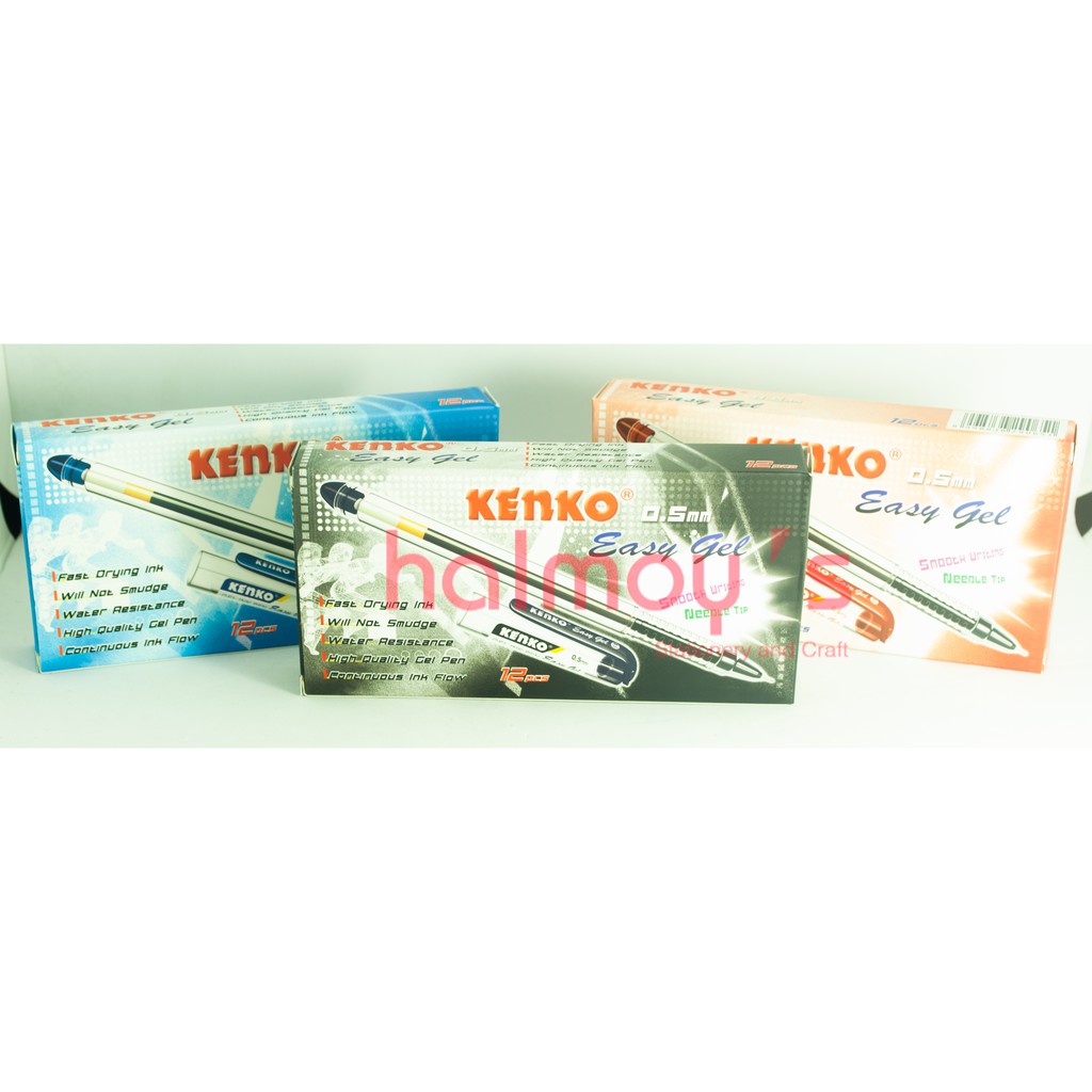 

PULPEN CAIR / GEL KENKO EASY GEL 0.5 MM ( 1 BOX = 12 PCS )