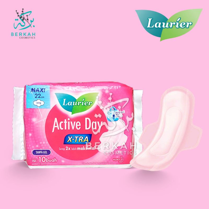 Laurier Active Day Pembalut Maxi Wings 22cm isi 10pcs