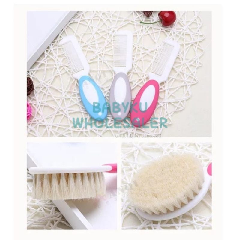 Baby kids brush comb / sisir sikat anak bayi / sisir bayi lembut 2in1