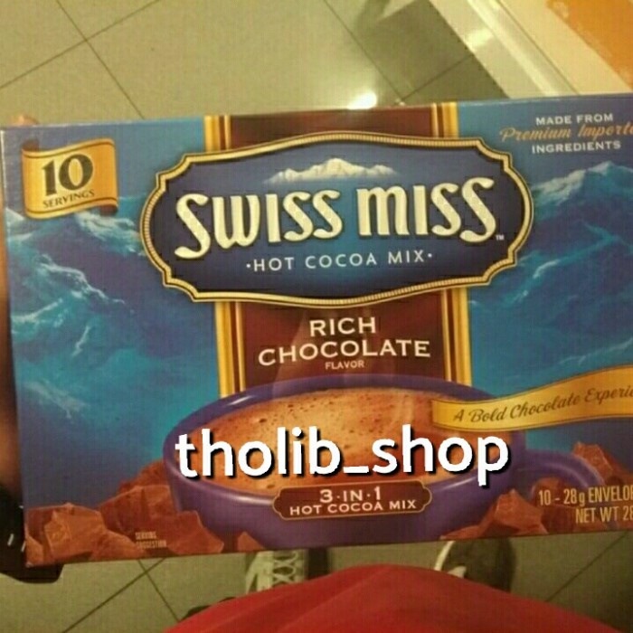 

swiss miss hot cocoa mix rich chocolate flavor 10s 280gr