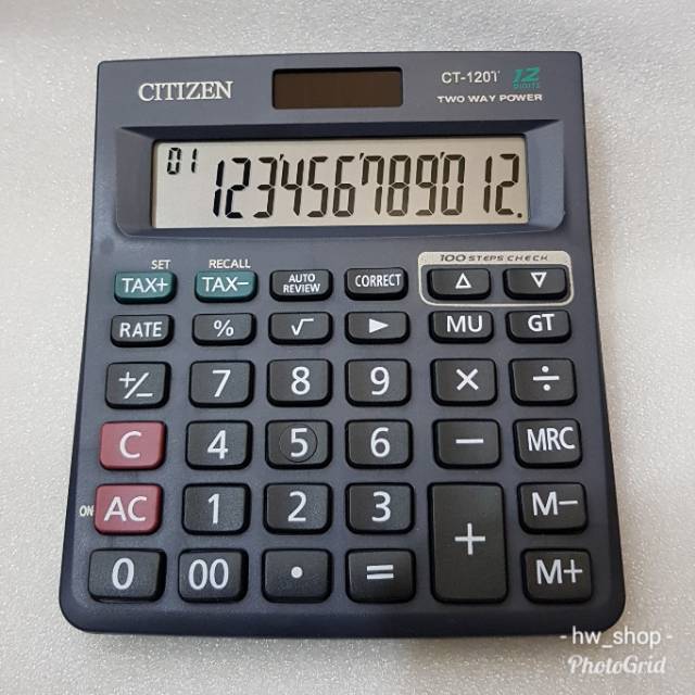 

Kalkulator Citizen CT 120 T . Kalkulator 12 Digit . Kalkulator Berkwalitas