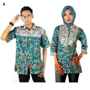 Batik Couple | Sarimbit Blus Batik Adijaya - Hijau