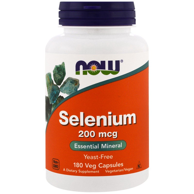 Now Food Selenium 200 mcg 180 Veg Now Selenium 200 mcg Ori USA