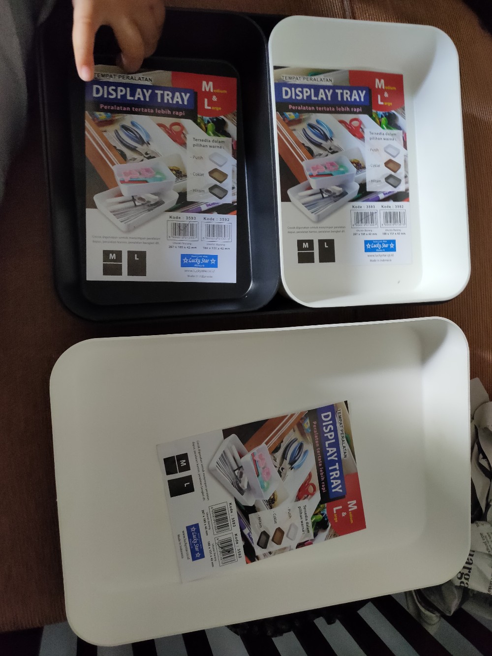 Montessori Tray M/ Nampan Plastik Display M Tray Plastik Wadah Saji Organizer Plastik Tray