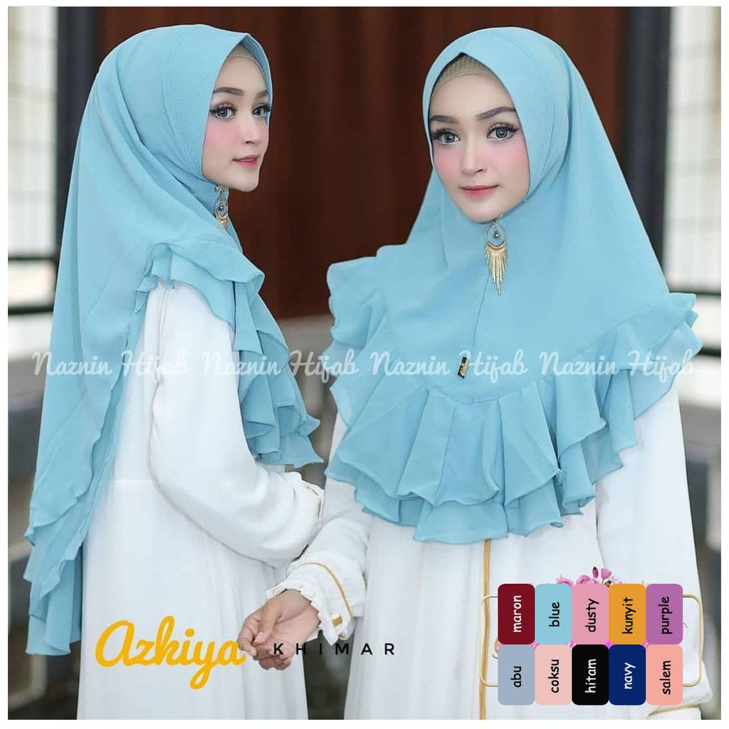 KHIMAR JILBAB AMIRAH REMPEL HIJAB MUSLIM/ FASHION HIJAB/ GROSIR MURAH/ SIFON CREPE