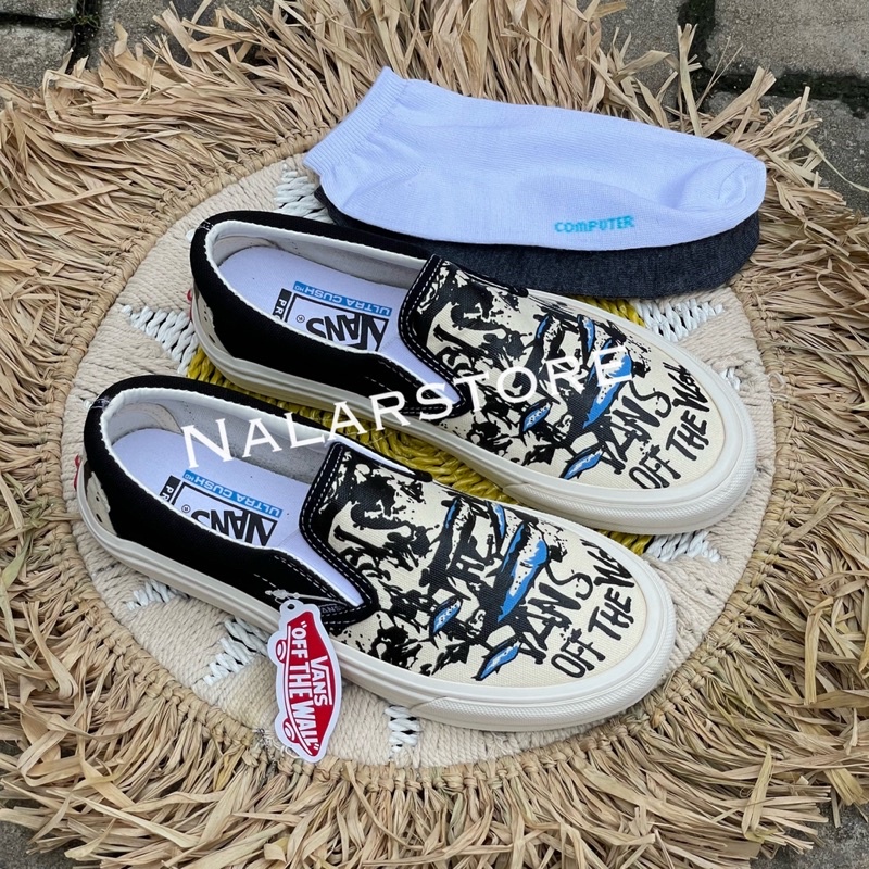 Sepatu Vans Slip On Fish Tuna Unisex Kualitas Premium BNIB