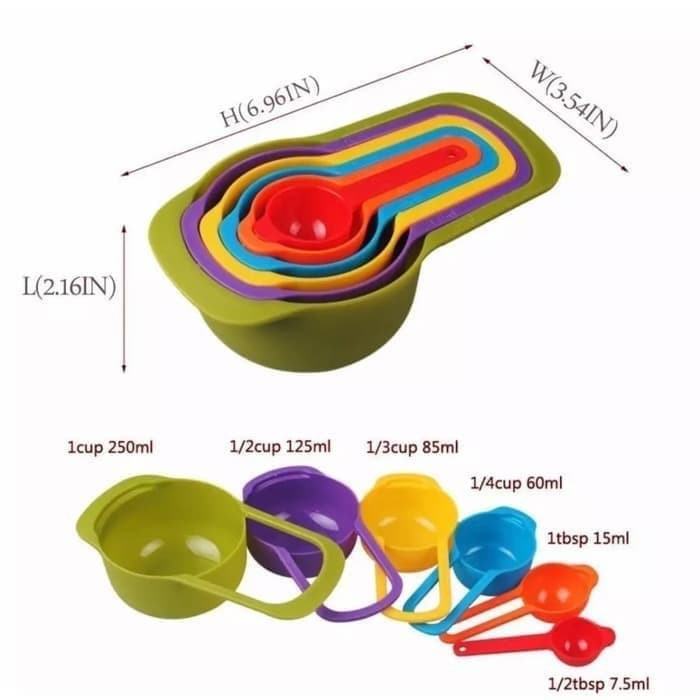 SENDOK TAKAR BESAR / JUMBO 6IN1 / MEASURING SPOON SET 6IN1