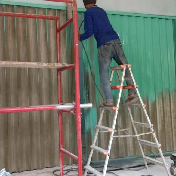 Promo service reparasi rekondisi ganti kunci pintu folding gate rolling door - Cat ulang Berkualitas
