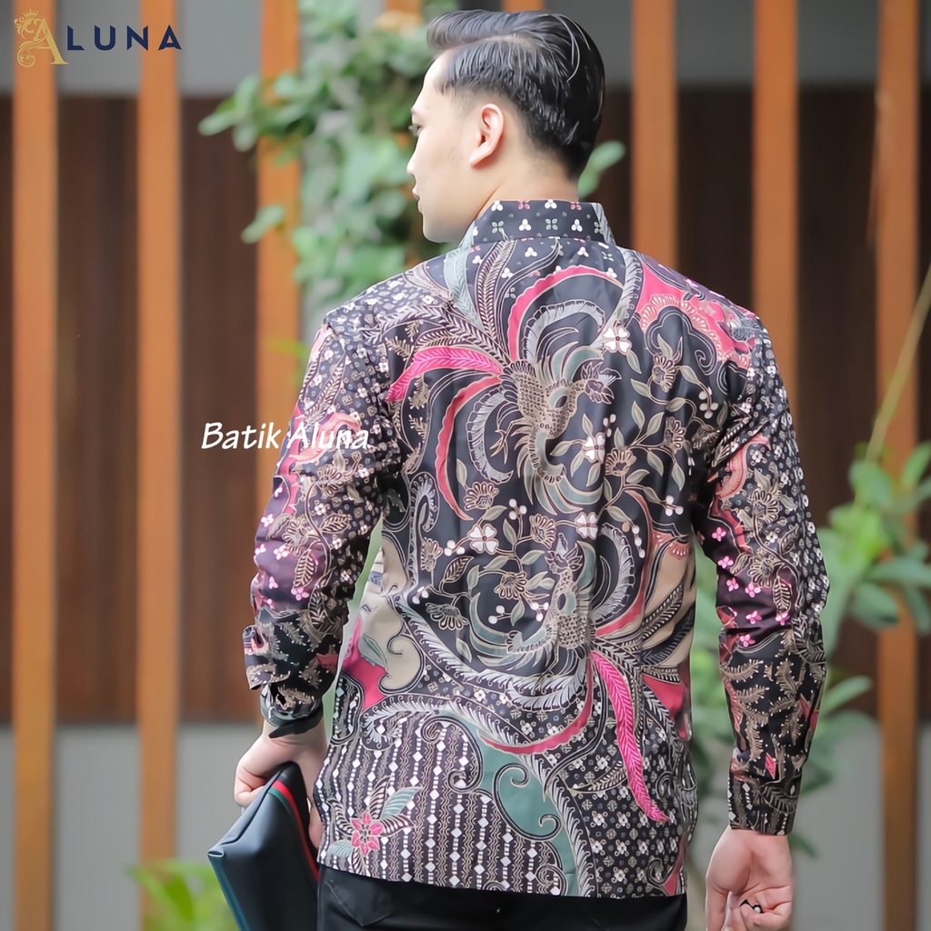 Baju Kemeja Batik Pria Cowok Lengan Panjang Regular Atasan Batik Premium Pria Cowo Prabuseno Kondangan Couple Pasangan Batik Pekalongan Anak Laki Laki Kekinian Original Modern Seragam Kantor Jumbo PCW 002