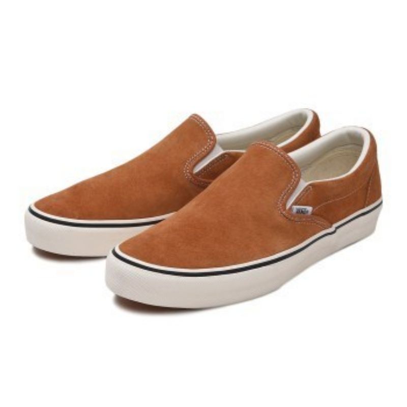 tan vans slip ons