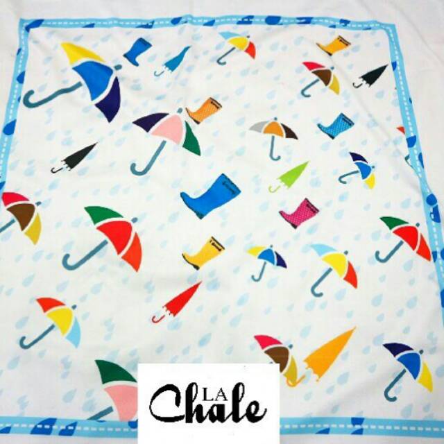 Scarf Printing Motif Custom Kode  Rain