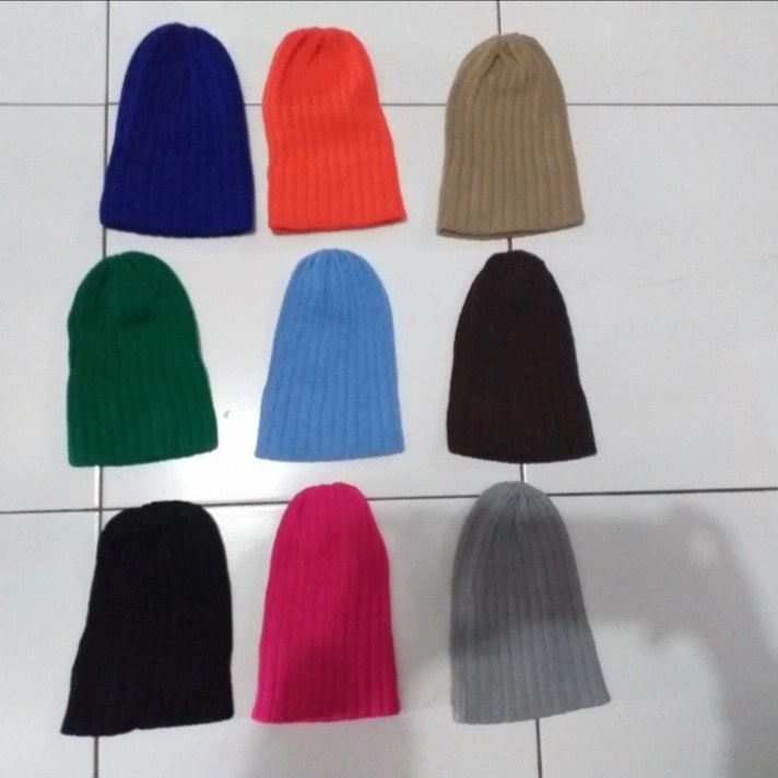 Topi Kupluk Rajut Warna Anak Dewasa Bordir Nama Suka suka / Beanie Hat