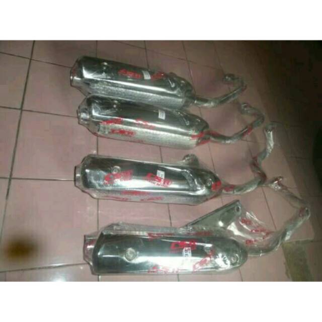 Knalpot Racing bobokan model standar Beat lama karbu Crome