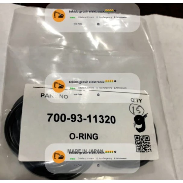ORING 700-93-11320 GENUINE ASLI