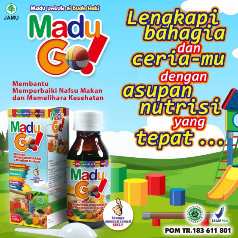 

madu Go madu nafsu makan sehat anak cerdas 130ml