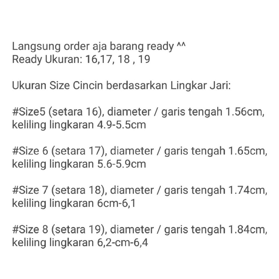 Cincin Titanium Anti Karat Anti Luntur Selamanya-6