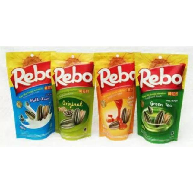 

Rebo Kuaci Rasa Susu/Original/Caramel/Greentea 150gr