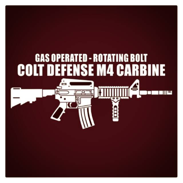 M 4 Carbine Cutting Sticker