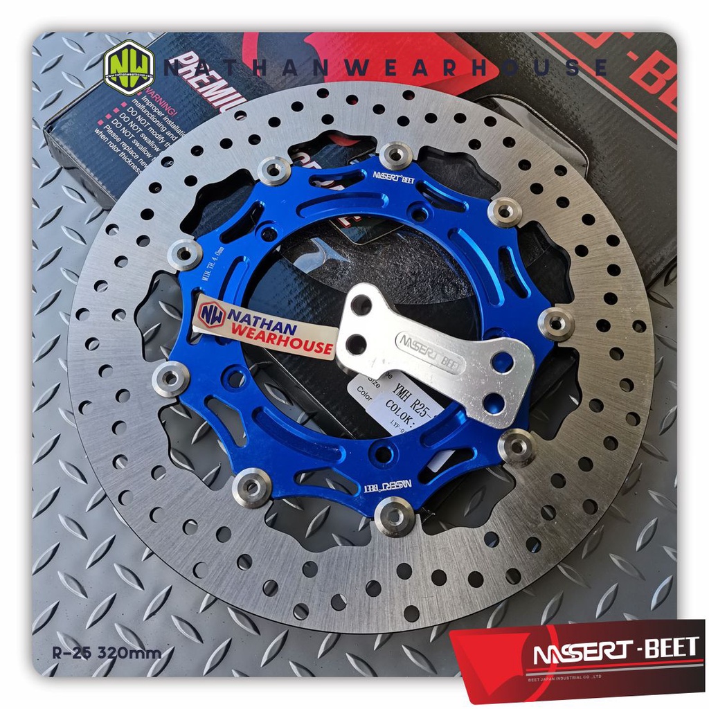 Discbrake Piringan Cakram Depan Yamaha R25 R 25 MT25 CNC Floating 320mm NB-08
