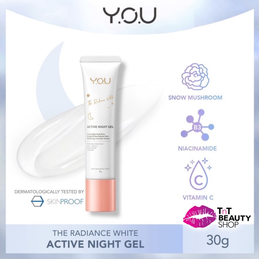 Y.O.U The Radiance White Night Gel 30gr - YOU The Radiance White Regenerating Night Cream