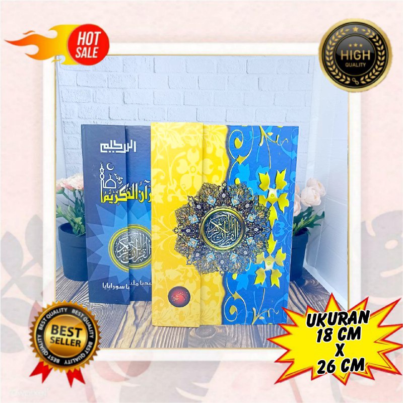Al Quran Standar 1 Warna Hvs B5 Hardcover, Al Quran Non Terjemah Sedang, Alquran Khot Usmani 15 Bari