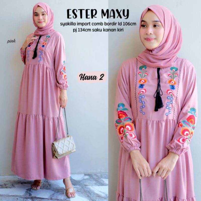 ester maxy by hana /bisa cod /Fashion wanita /