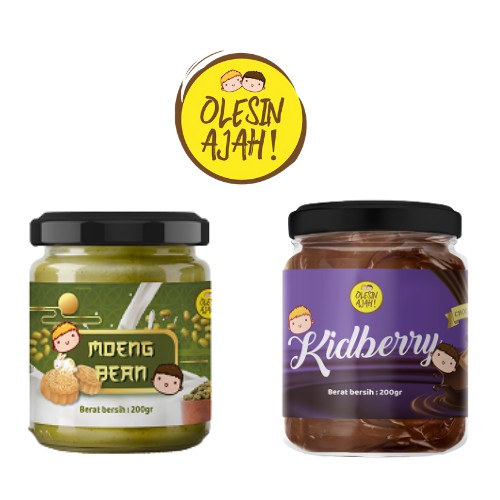 

Promo OlesinAjah Selai Kidberry + Selai Moeng Bean / Kacang Hijau 200Gr