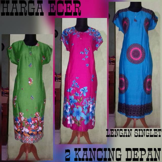 DASTER KANCING DEPAN - Daster midi - Daster busui - Daster wanita - Daster rayon - Daster pekalongan
