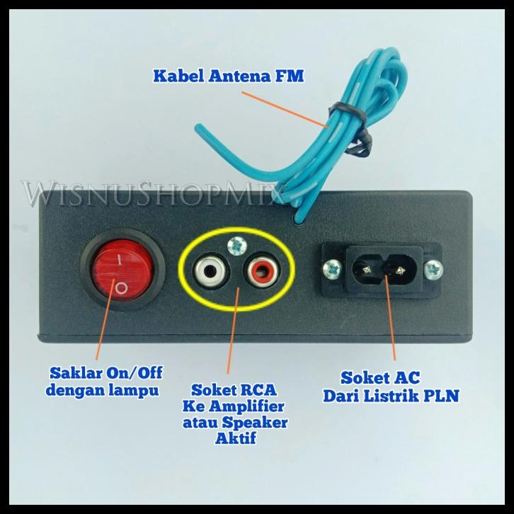 Rakitan Mp3 Usb Fm Bluetooth Player Ac 220V-240V Mini Box