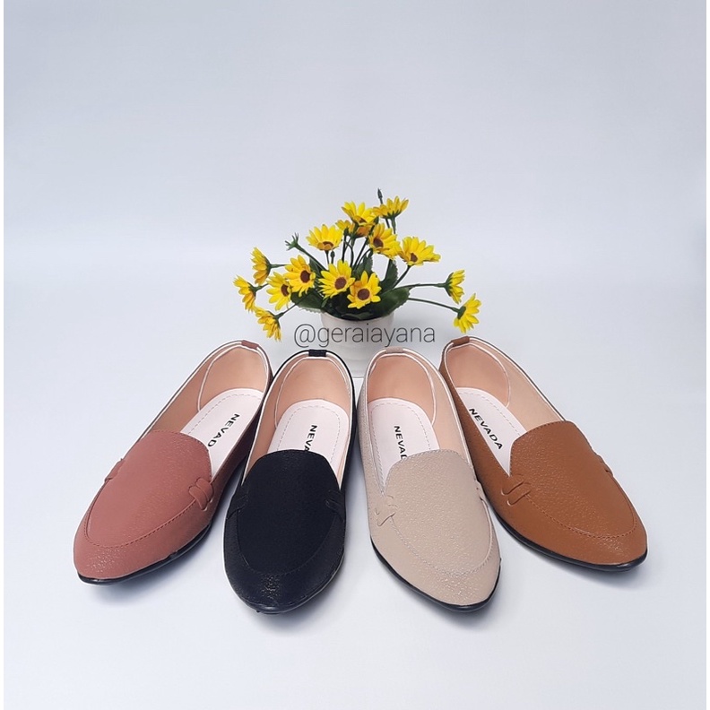 DISKON DAY! Sepatu Casual Nevada - Flatshoes Nevada - Sepatu kerja Loafer