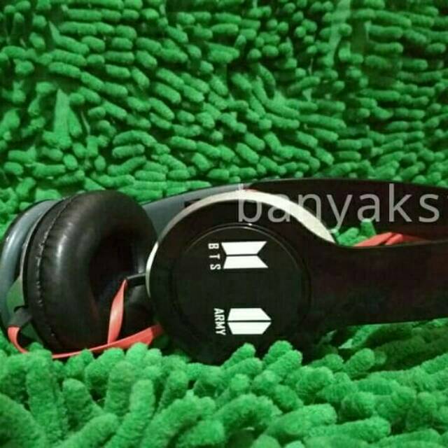 Headphone Bts Headset Bts Handsfree Bts Bangtan Boys Army Shopee Indonesia