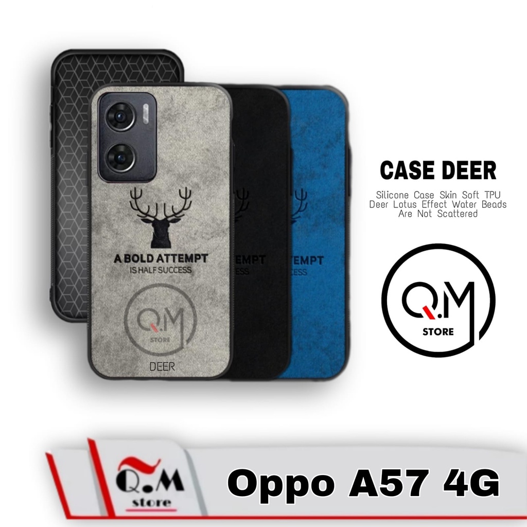 Promo Case Oppo A57 4G Softcase Deer TPU JENS Bermotif Rusa Case Pelindung Back Cover FUll