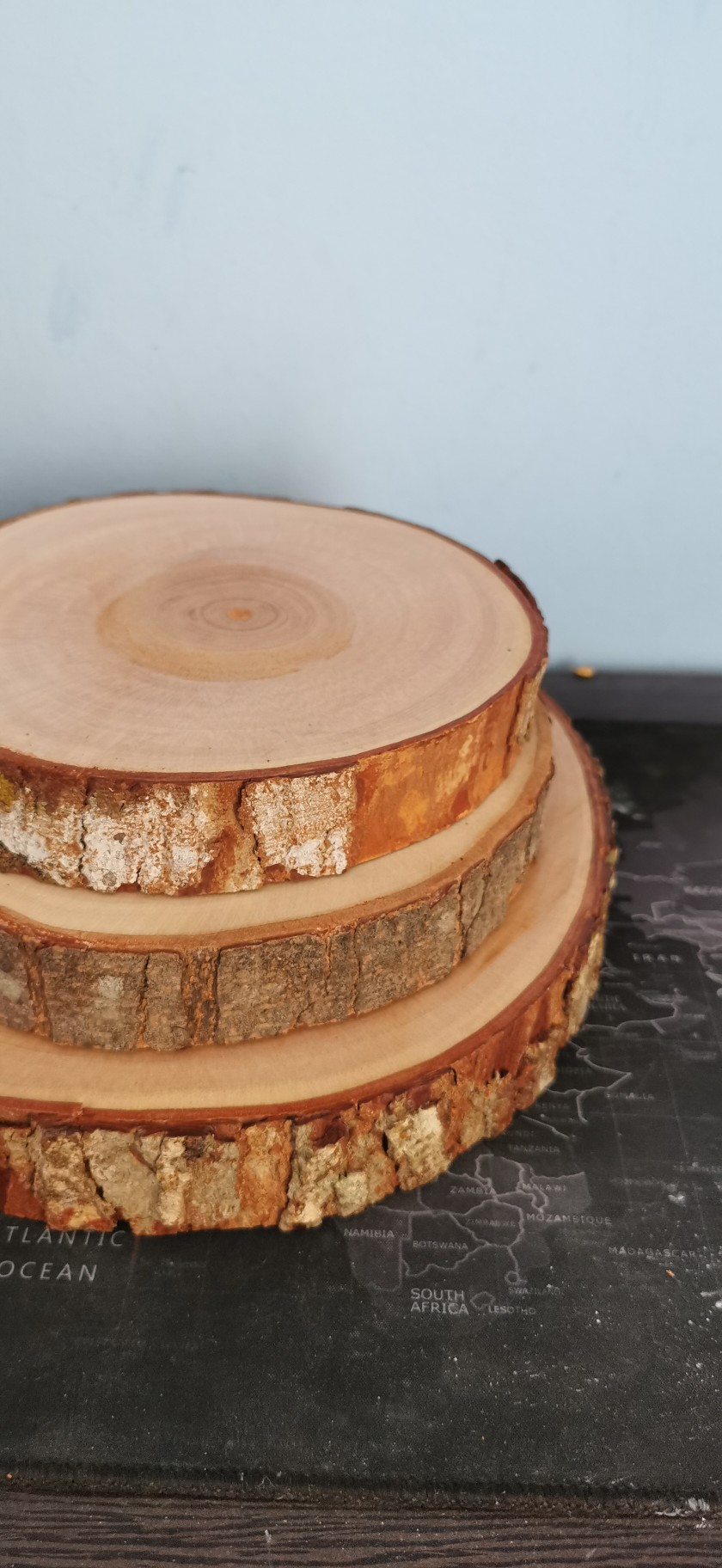 Bondarts Wood Slice Size 35 S/d 44 Cm | Irisan Kayu Mahoni | Talenan Dekorasi